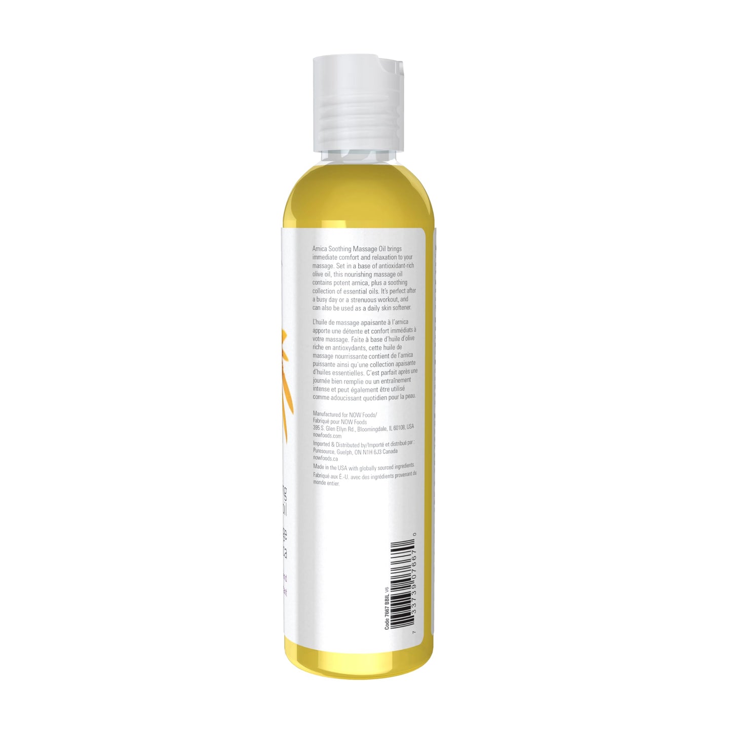 NOW Solutions Arnica Soothing Massage Oil – Comforting Antioxidant Blend, 8 oz