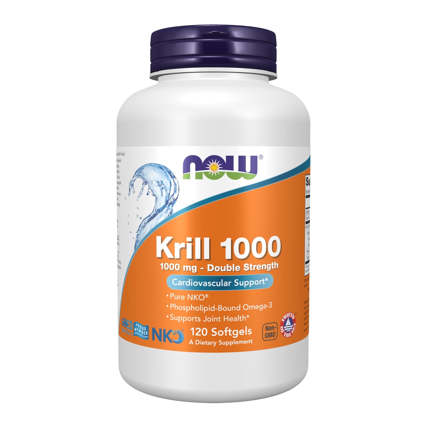 NOW Foods Neptune Krill Double Strength 1000 mg – Phospholipid-Bound Omega-3, 120 Softgels