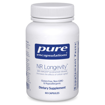 Pure Encapsulations NR Longevity NAD Supplement – NIAGEN NAD+ Replenishment, Antioxidants, Gluten Free 60 Capsules
