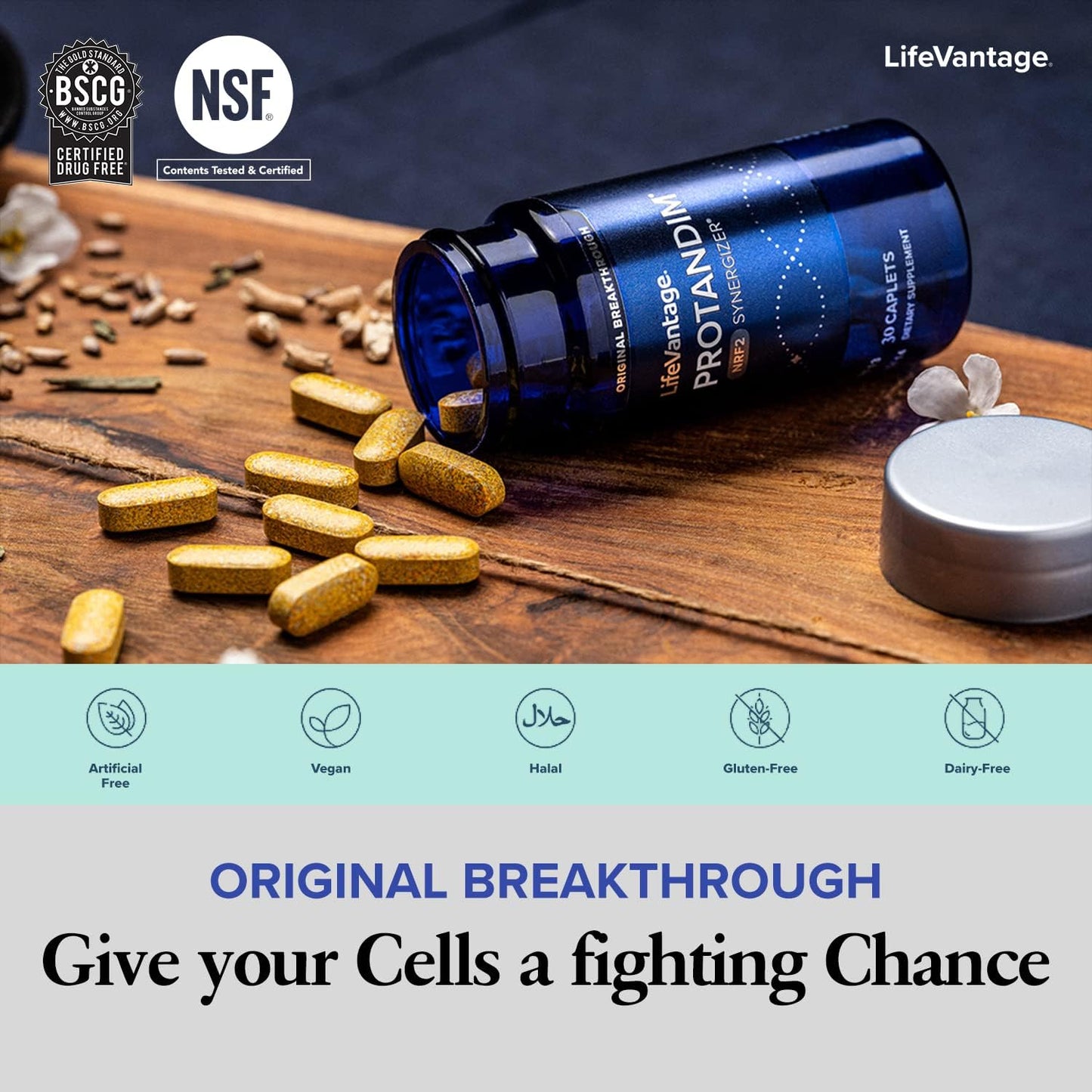 LifeVantage Protandim Nrf2 Synergizer 90 Caps – 5-Herb Antioxidant Support