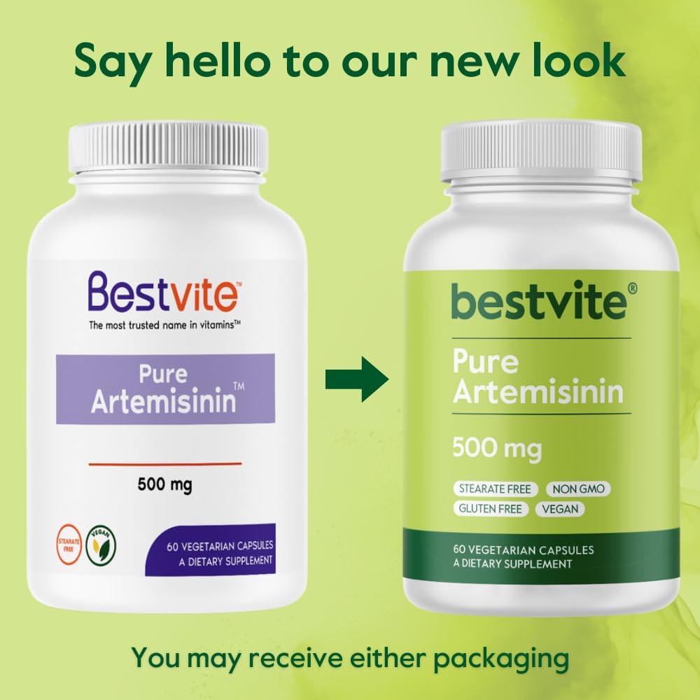 BESTVITE Artemisinin 500mg Capsule – 60 Vegetarian Capsules | No Fillers, Vegan, Gluten Free, Non-GMO
