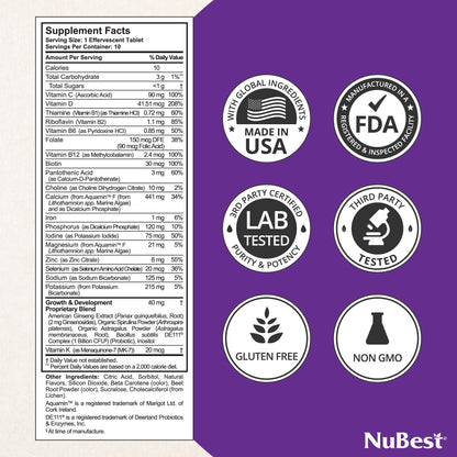 NuBest Tall Fizzy - Kids Bone Health, Immunity & Digestion (Pack 3)