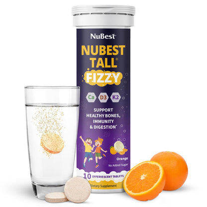 NuBest Tall Fizzy - Kids Bone Health, Immunity & Digestion (Pack 3)