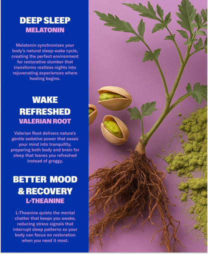 NuStrips Sleep Strips – 5mg Melatonin, Valerian, L-Theanine & B6 (Blueberry) | Vegan, Non-GMO