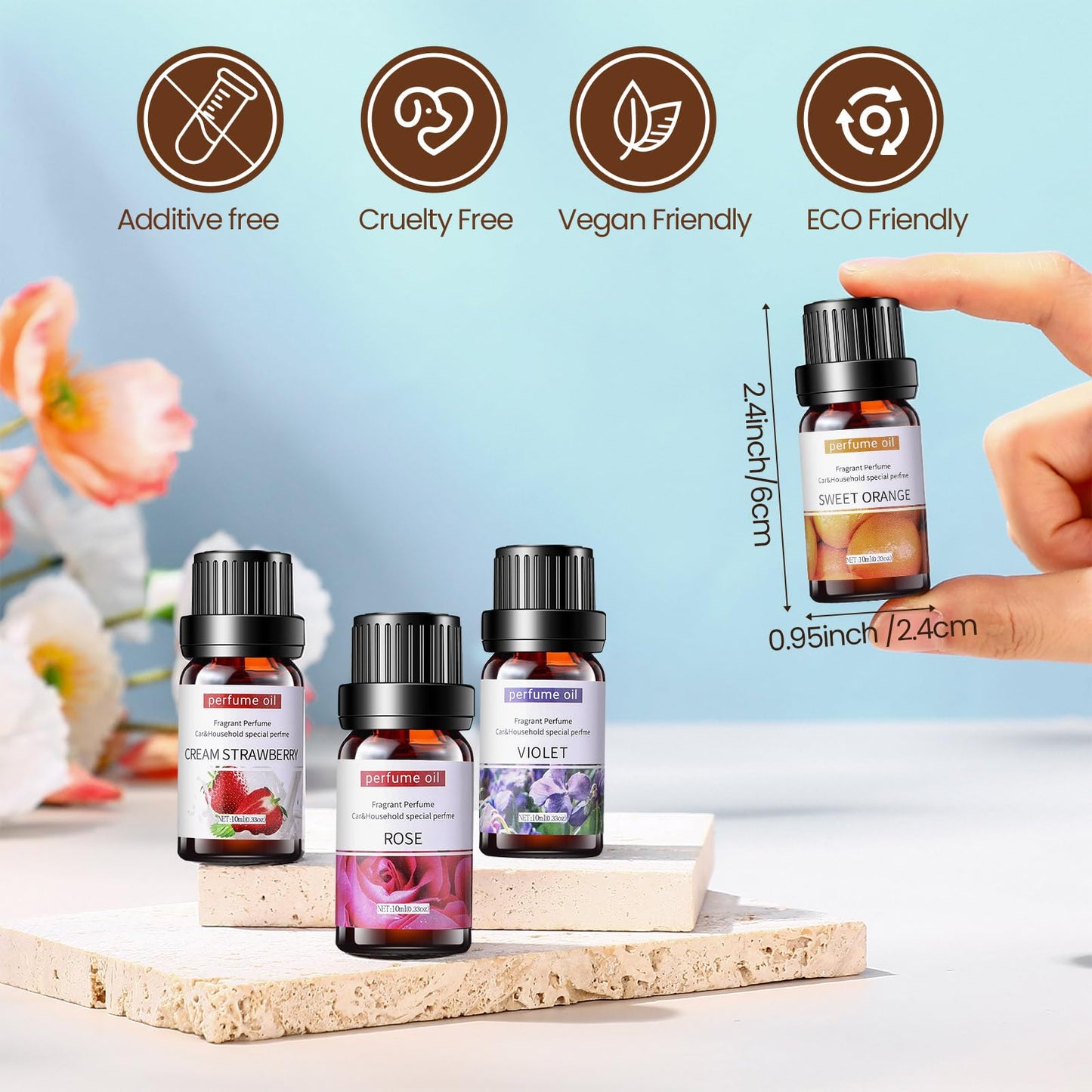 Nuanchu 36 Pcs Essential Oils Set - 10ml Fragrance Oils for Diffuser & DIY Aromatherapy Kit