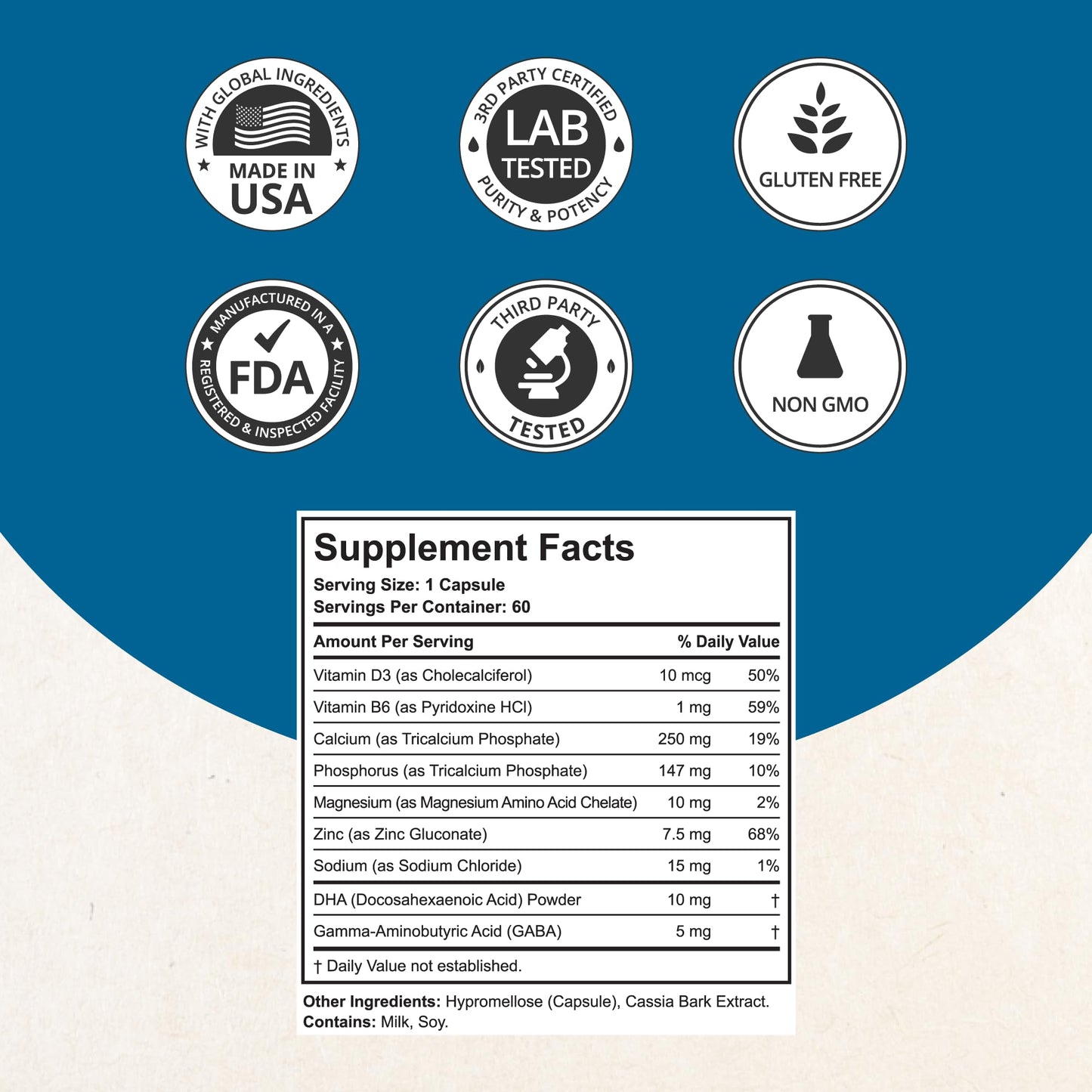NuBest Grow Power Calcium & Magnesium Supplement – Vitamin D3, Zinc, Phosphorus | Pack 3 for Ages 10+