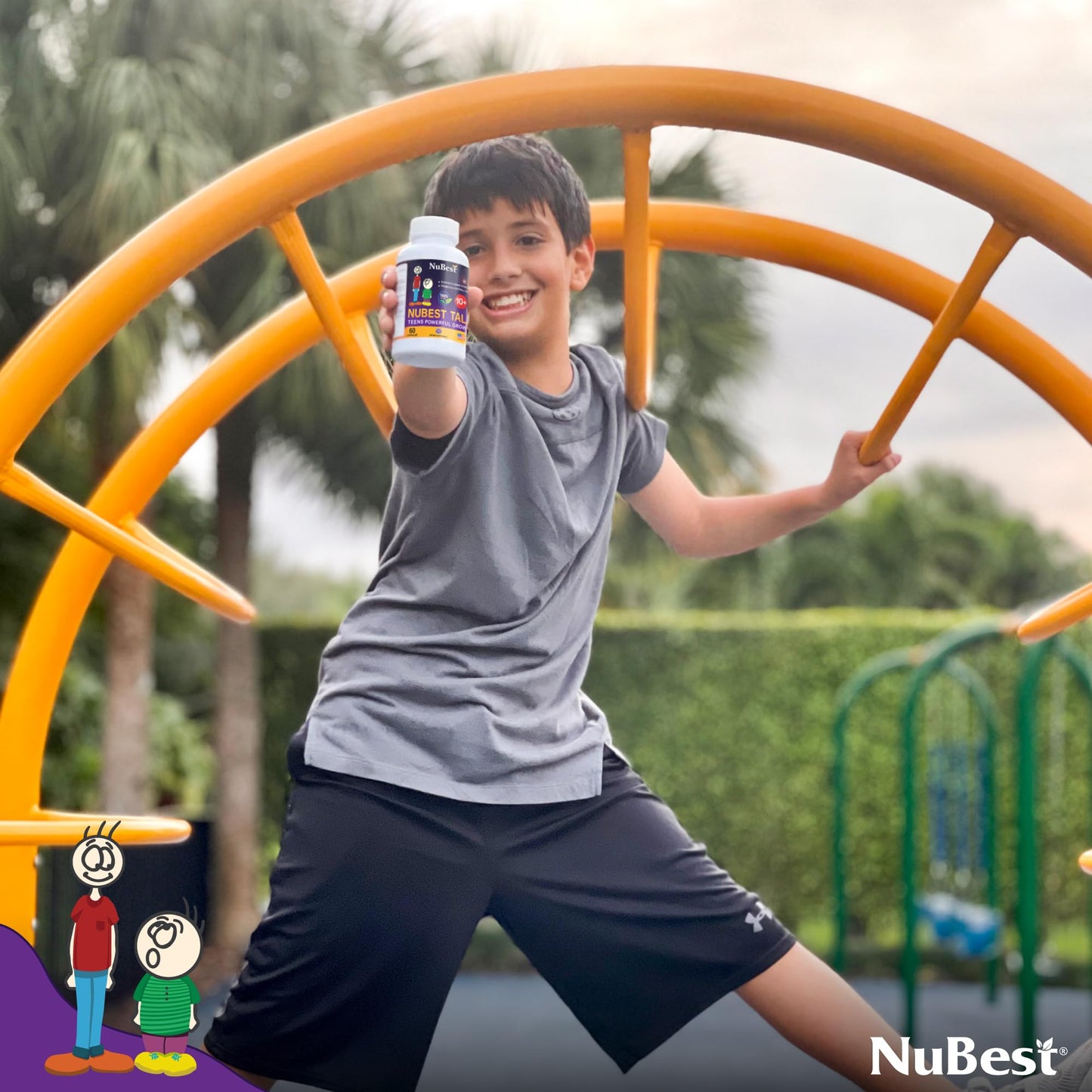 NuBest Tall 10+ – Advanced Bone Strength Formula for Kids 10+ & Teens | Supports Immunity, Development & Wellness | Pack 3 (3 Months)