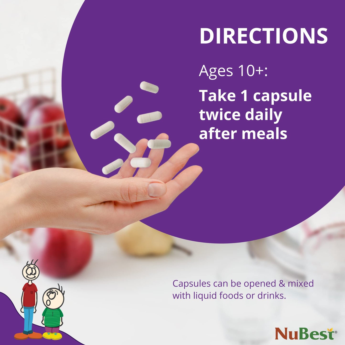 NuBest Tall 10+ – Advanced Bone Strength Formula for Kids 10+ & Teens | Supports Immunity, Development & Wellness | Pack 3 (3 Months)