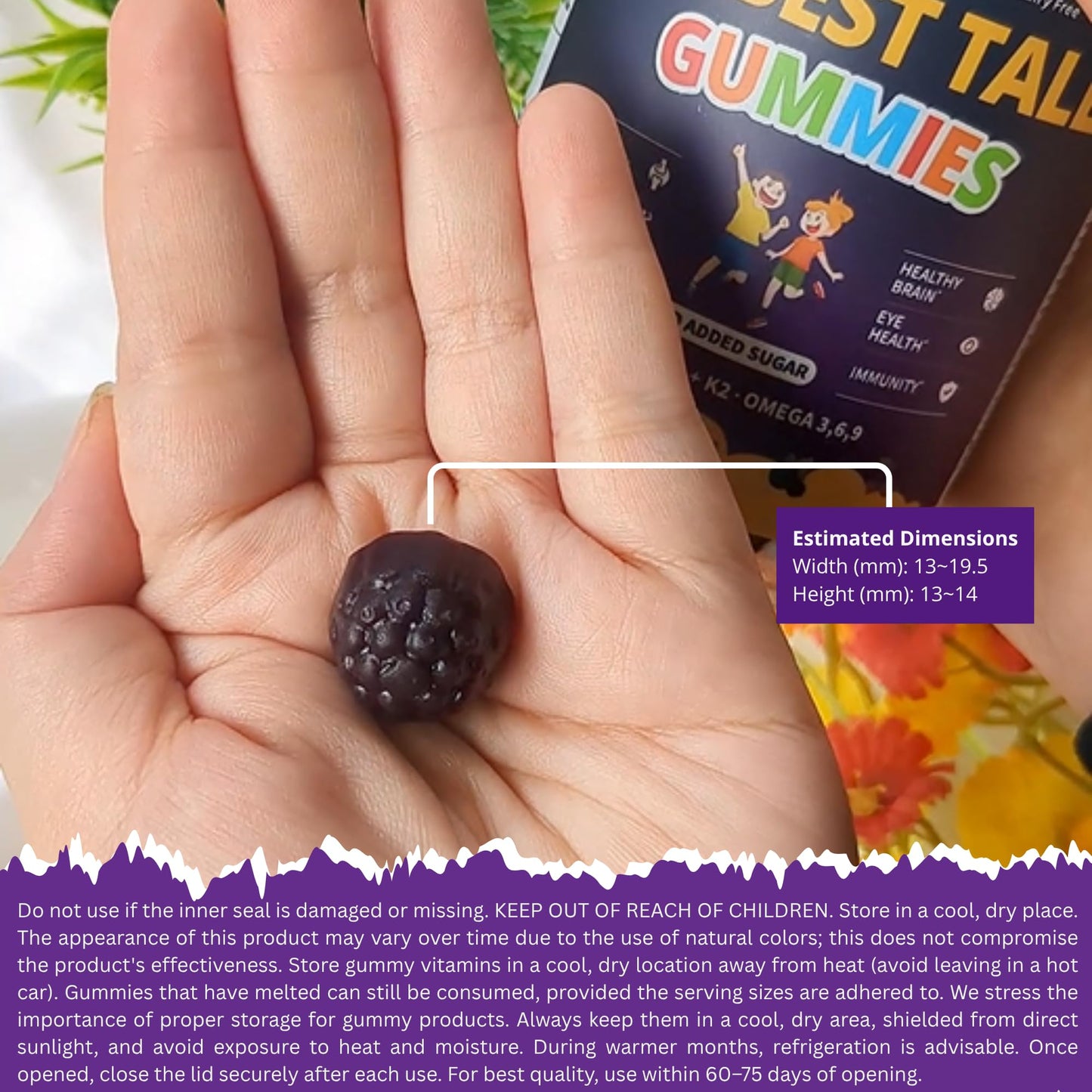 NuBest Tall Gummies for Kids & Teens | Bone Strength, Immunity, Digestive Health | 20+ Vitamins, No Added Sugar
