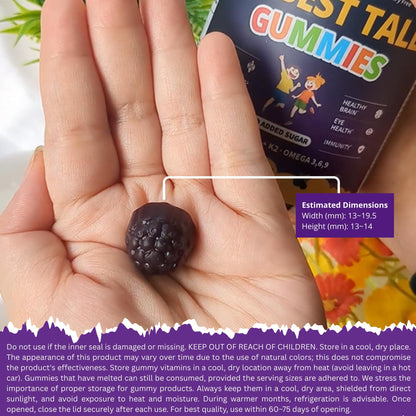 NuBest Tall Gummies for Kids & Teens | Bone Strength, Immunity, Digestive Health | 20+ Vitamins, No Added Sugar
