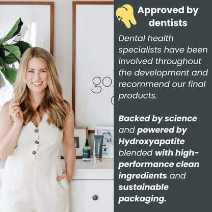 Nudge Advanced Whitening Kit: 10% Nano Hydroxyapatite Remin+ Toothpaste (4.5 oz) + EnamelGuard Gel Pen (2 ml) | Fluoride-Free