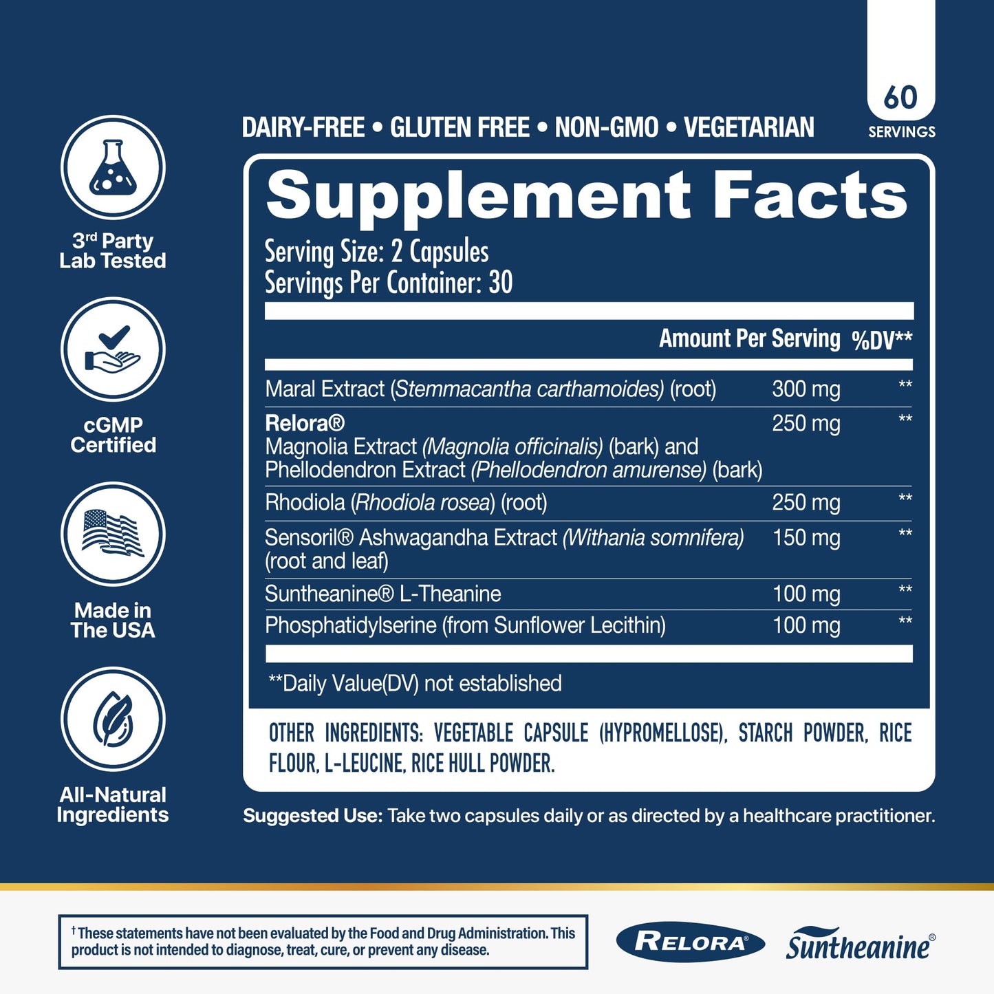 NuEthix Formulations Cort-Eaze – Cortisol Support Supplement with Ashwagandha, L-Theanine & Rhodiola Rosea | 60 Capsules