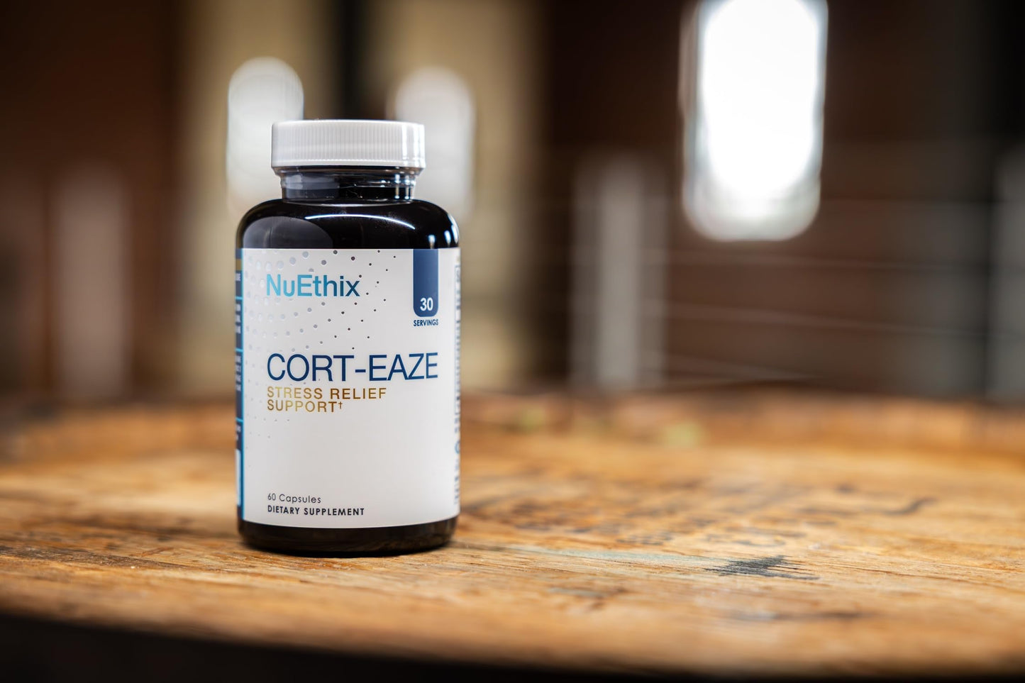 NuEthix Formulations Cort-Eaze – Cortisol Support Supplement with Ashwagandha, L-Theanine & Rhodiola Rosea | 60 Capsules