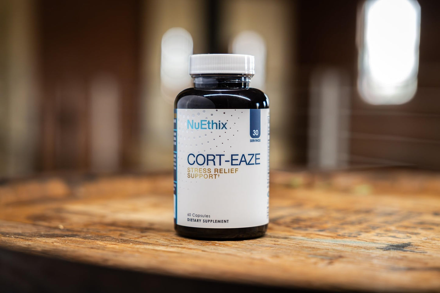 NuEthix Formulations Cort-Eaze – Cortisol Support Supplement with Ashwagandha, L-Theanine & Rhodiola Rosea | 60 Capsules