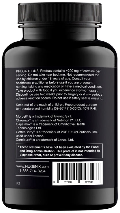 Nugenix Thermo – Advanced Thermogenic Fat Burner for Men | 60 Count