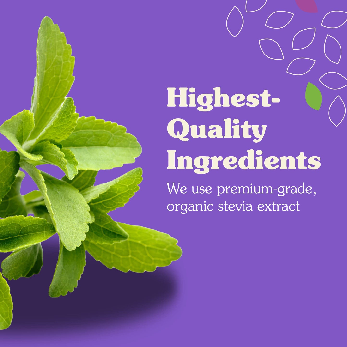 NuNaturals White Stevia Powder Blend – Zero-Calorie Plant-Based Sweetener, 5 lbs