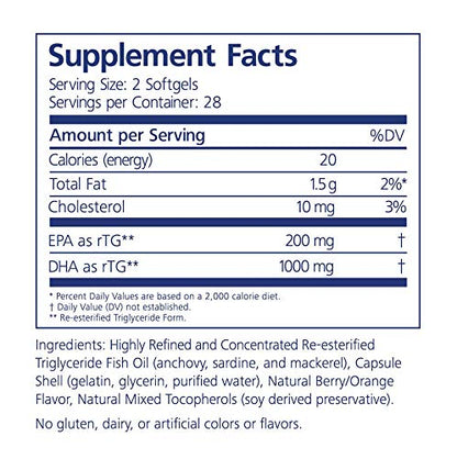 PRN Nuretin - High DHA Omega-3 for Retina Health (1000 mg DHA, 200 mg EPA)