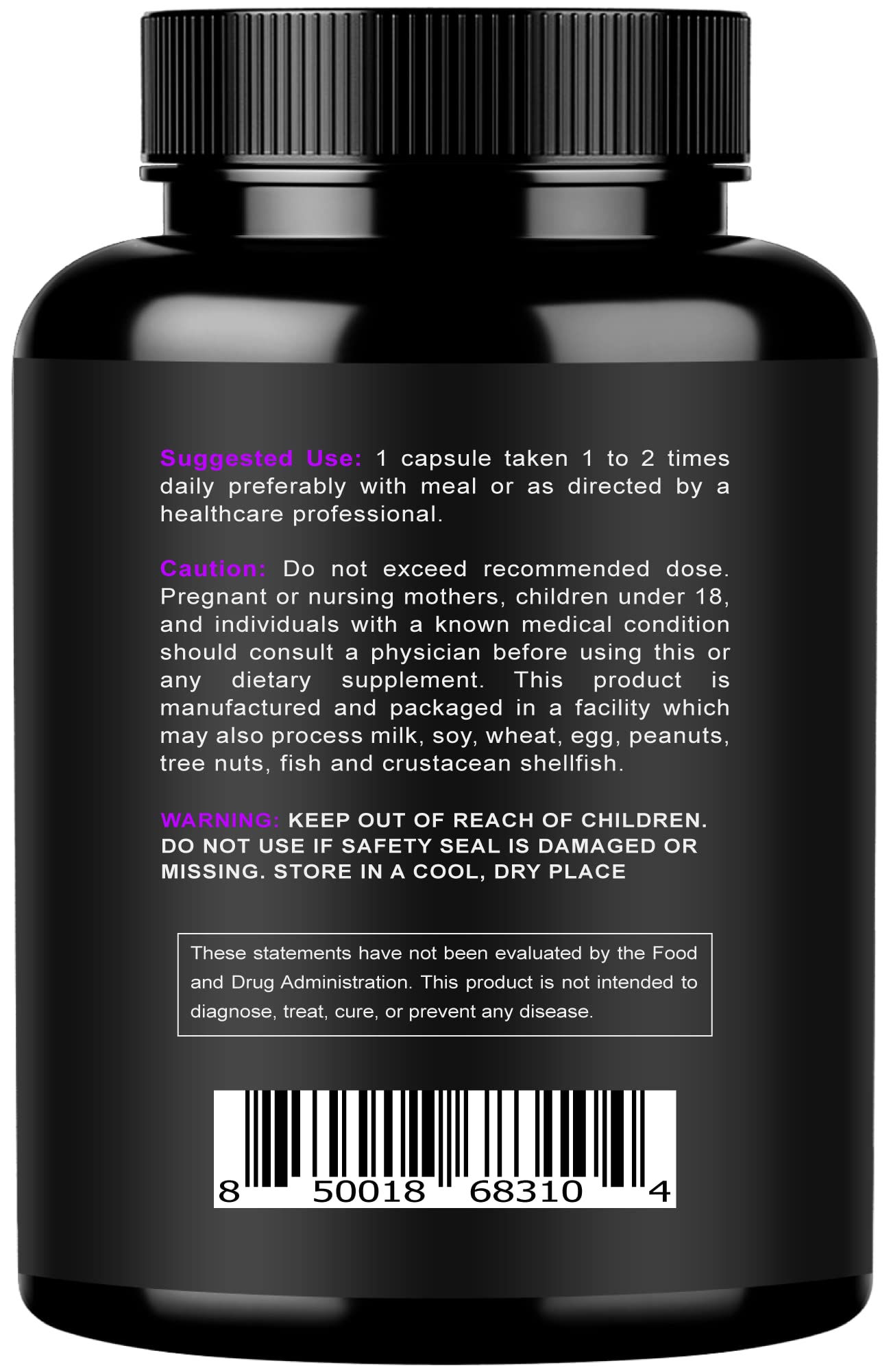 NURTURLY Magnesium Citrate & Oxide 500mg Complex – High Absorption, 360 Vegan Capsules