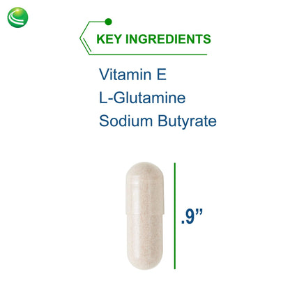 Nutra Biogenesis Intestinal Repair Capsules - Gut Health Supplement with Sodium Butyrate | 120 Capsules