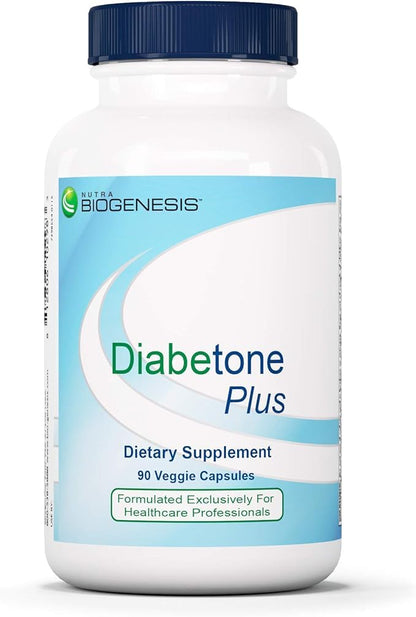 Nutra Biogenesis Diabetone Plus – Metabolic Support Supplement for Men & Women | 90 Capsules