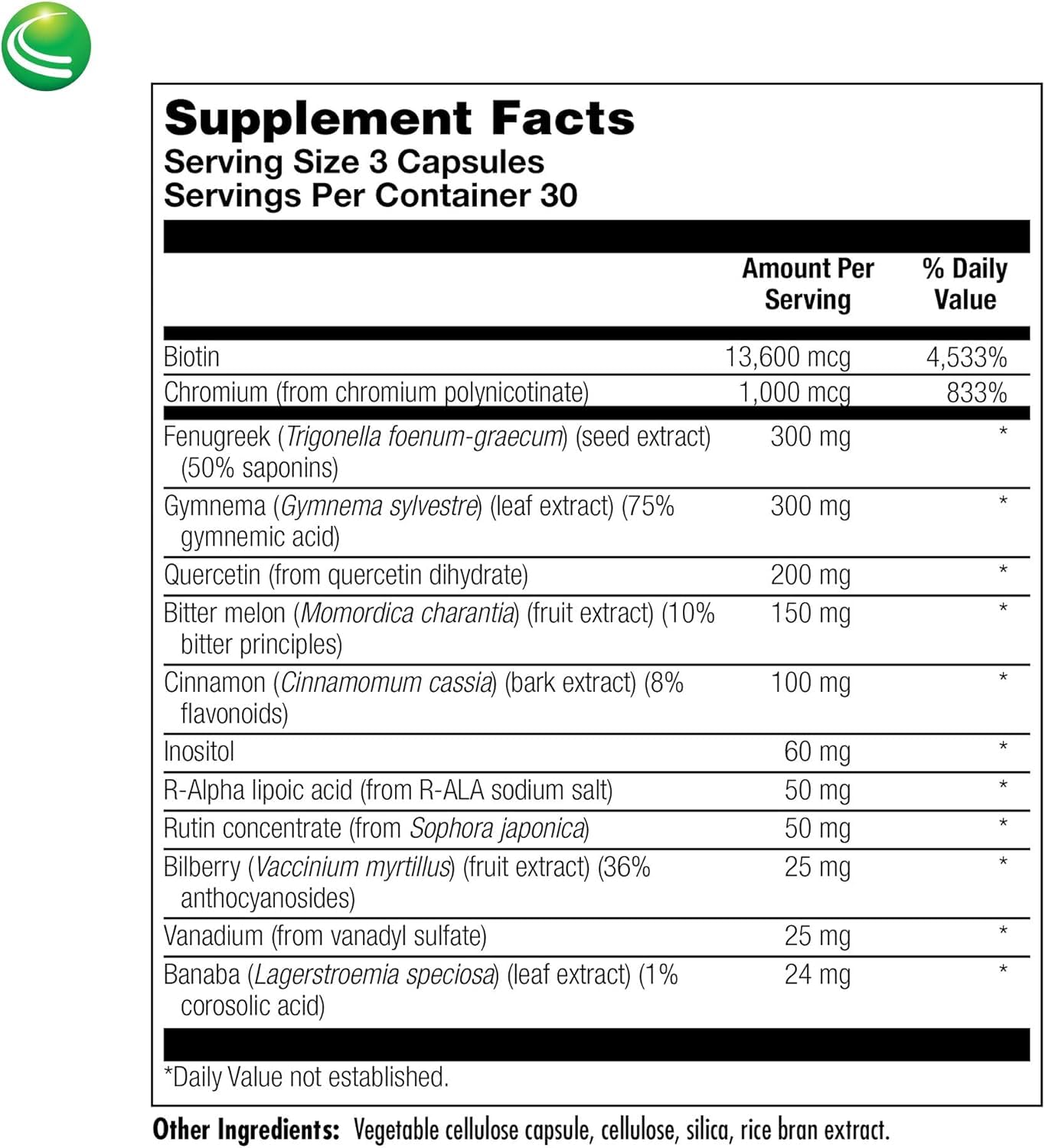 Nutra Biogenesis Diabetone Plus – Metabolic Support Supplement for Men & Women | 90 Capsules
