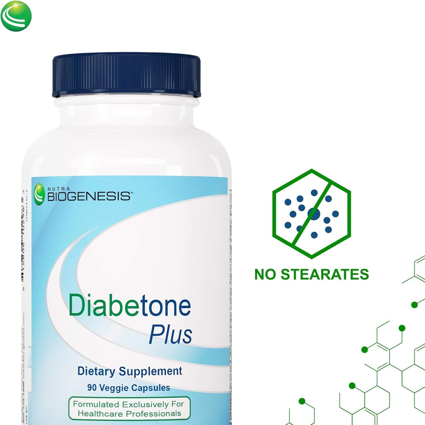 Nutra Biogenesis Diabetone Plus – Metabolic Support Supplement for Men & Women | 90 Capsules