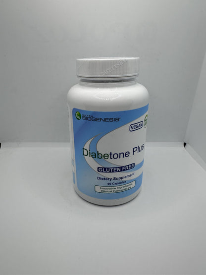 Nutra Biogenesis Diabetone Plus – Metabolic Support Supplement for Men & Women | 90 Capsules