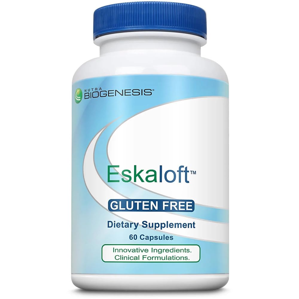 Nutra Biogenesis Eskaloft - St John's Wort Capsules with Rhodiola Rosea, L-Theanine & GABA for Calm Mind and Healthy Sleep - 60 Capsules