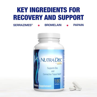 Nutra Disc & Joint Support - Clinically Formulated Cartilage, Ligament & Tendon Supplement with Meriva Curcumin, Glucosamine & Chondroitin - 90 Servings