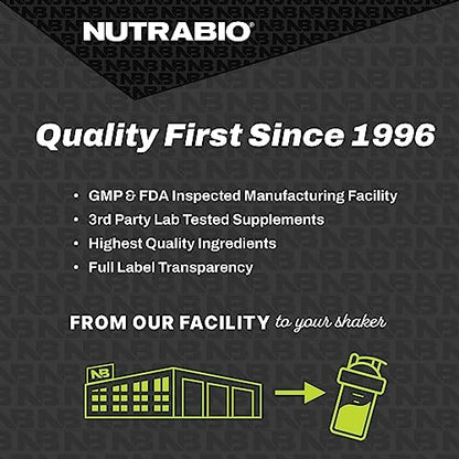 NutraBio Alpha EAA – All-Day Essential Amino Acids with Nootropics & Adaptogens | 30 Servings, Blueberry Lemonade