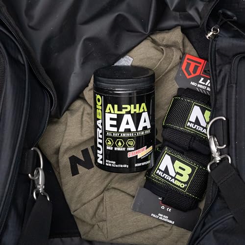 NutraBio Alpha EAA - All-Day Essential Amino Acids for Hydration & Recovery