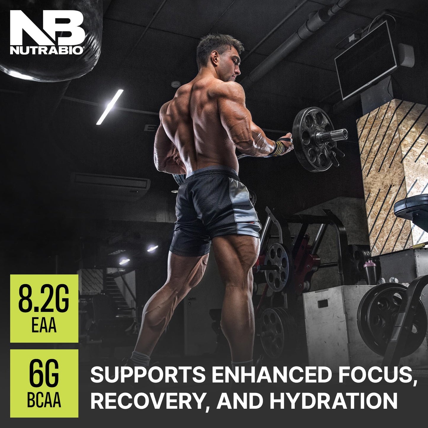 NutraBio Alpha EAA - All-Day Essential Amino Acids for Hydration & Recovery