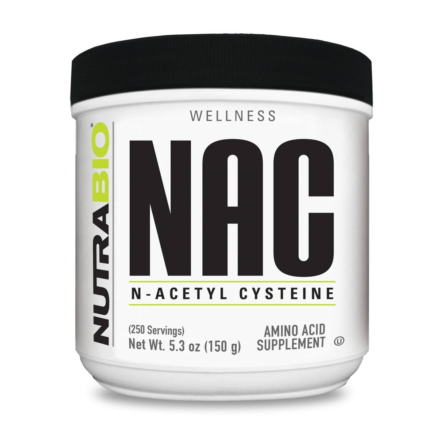 NutraBio N-Acetyl Cysteine (NAC) Supplement – 150g Powder, 600mg Serving – Immune Support & Antioxidant