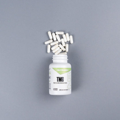 NutraBio TMG Supplements - 500mg Trimethylglycine (Betaine Anhydrous) Pack of 2