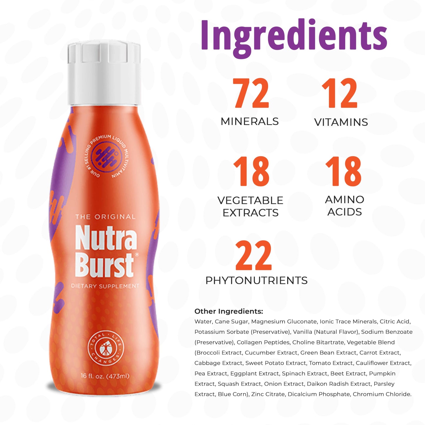 NutraBurst Liquid Multivitamin - Daily Nutritional Support (16 fl. oz)