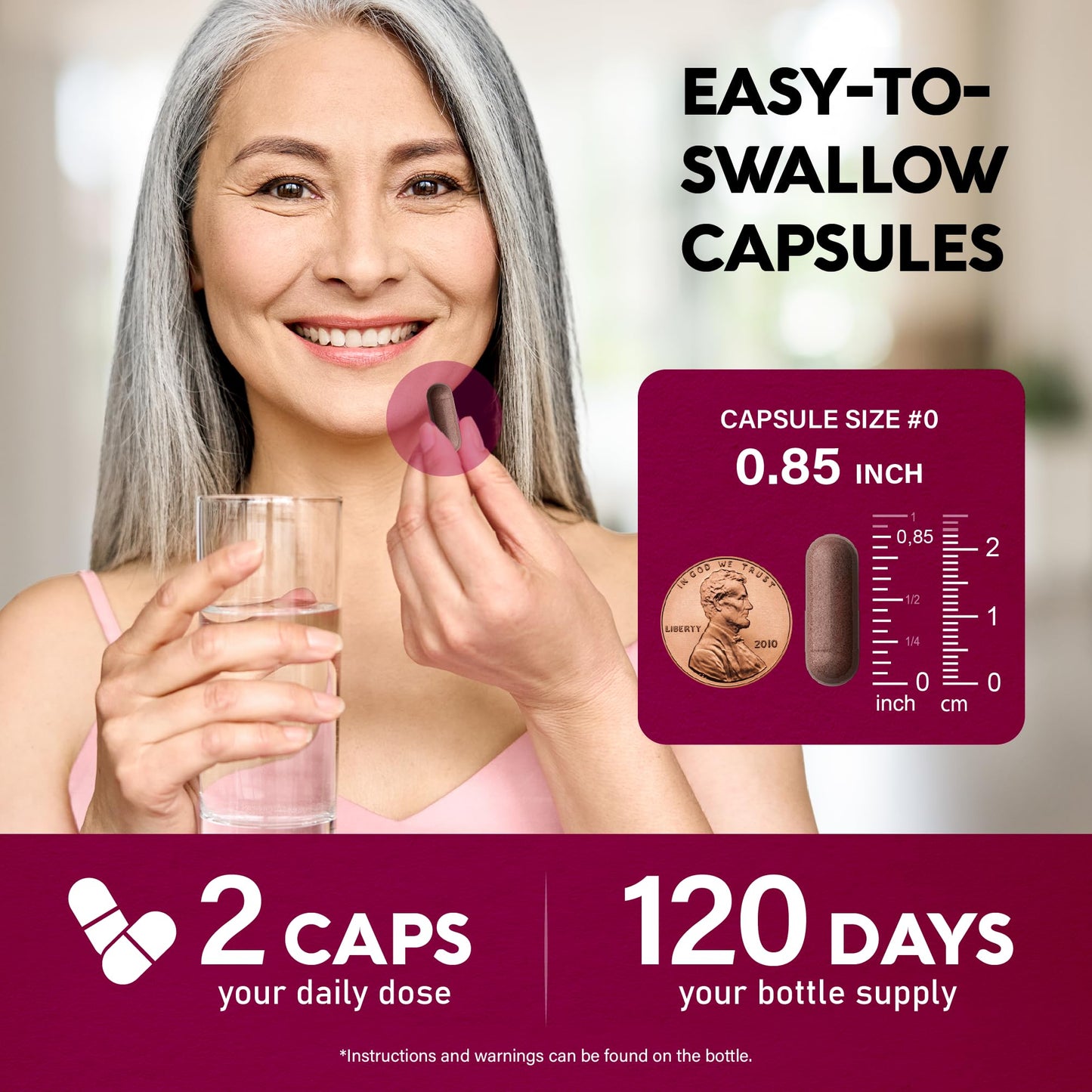 NutraHarmony Beet Root 5-in-1 Complex Capsules — Heart Health & Blood Pressure Support — 240 Capsules, Made in USA