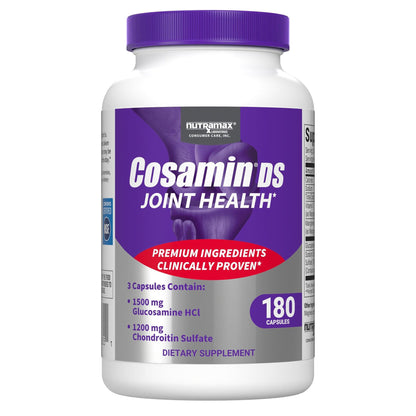 Cosamin DS Joint Health Supplement by Nutramax Laboratories – Glucosamine & Chondroitin, 180 Capsules
