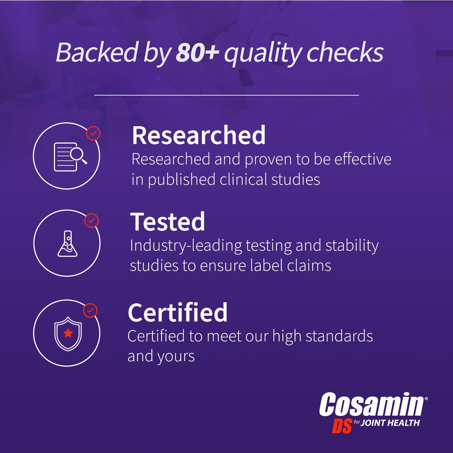 Cosamin DS Joint Health Supplement by Nutramax Laboratories – Glucosamine & Chondroitin, 180 Capsules