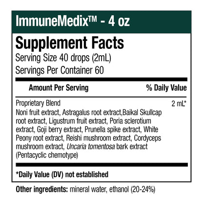 NutraMedix ImmuneMedix – Seasonal Immunity Support with 11 Plant & Mushroom Extracts (4 oz) | Broad-Spectrum Bioavailable Immunity