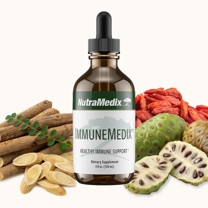 NutraMedix ImmuneMedix – Seasonal Immunity Support with 11 Plant & Mushroom Extracts (4 oz) | Broad-Spectrum Bioavailable Immunity
