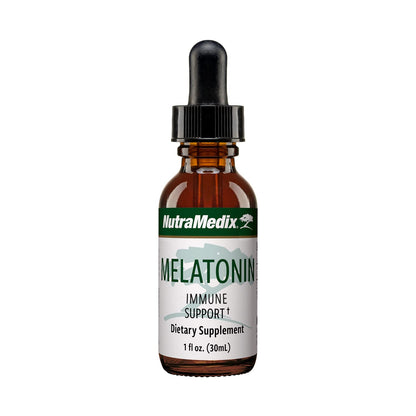 NutraMedix Melatonin Night Time Support Drops for Occasional Sleeplessness – Sleep, Immune & Mood Support (1 oz / 30 ml)