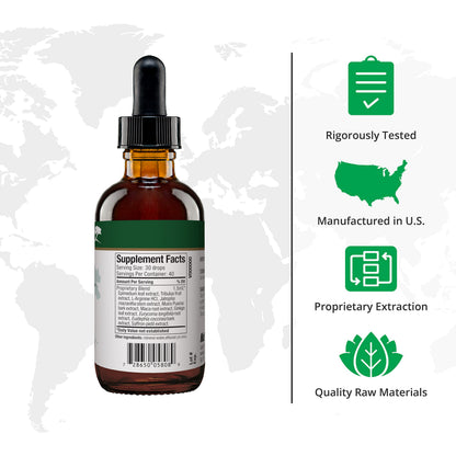 NutraMedix Natural Boost for Men - Amino Acids & Energy Support | L-Arginine, Epimedium, Maca, Ginkgo Biloba, Saffron (2oz / 60ml)