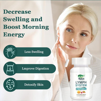 NutraNourish Lymphatic Drainage Supplements – Dandelion, Echinacea & Bromelain | 120 Count Bottles (2)