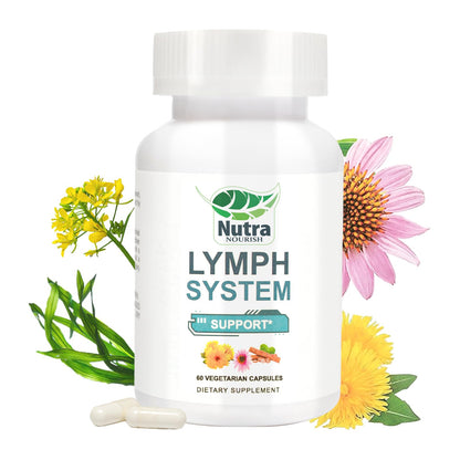NutraNourish Lymphatic Drainage Supplements – Dandelion, Echinacea & Bromelain | 120 Count Bottles (2)