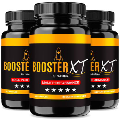 NutraRize Booster XT – Pack of 3 for Men | Energy & Peak Performance | 180 Capsules