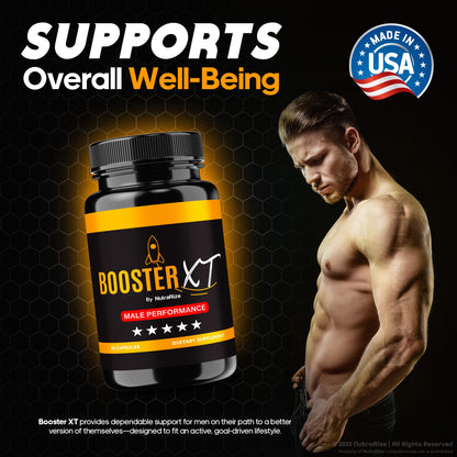 NutraRize Booster XT – Pack of 3 for Men | Energy & Peak Performance | 180 Capsules