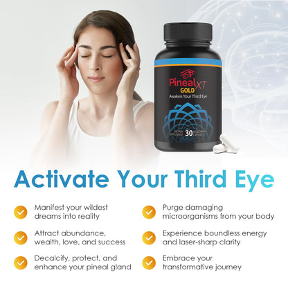 Nutraville Pineal XT Gold - Pineal Gland Support, Focus & Memory