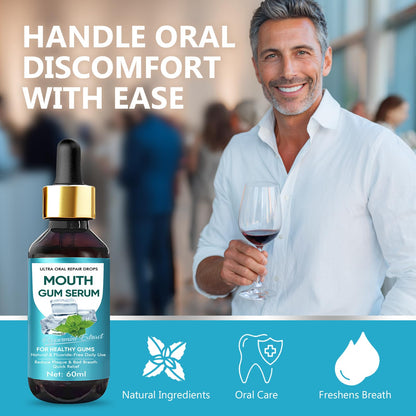 Nutravita Gum Restore Drops - Gum Repair for Receding Gums, Bad Breath & Fresh Breath, 60ML