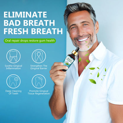 Nutravita Gum Restore Drops - Gum Repair for Receding Gums, Bad Breath & Fresh Breath, 60ML