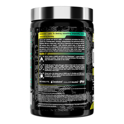 Nutrex Outlift Burn Pre-Workout Maui Twist – 22 Servings | Metabolyte, L-Citrulline & Caffeine